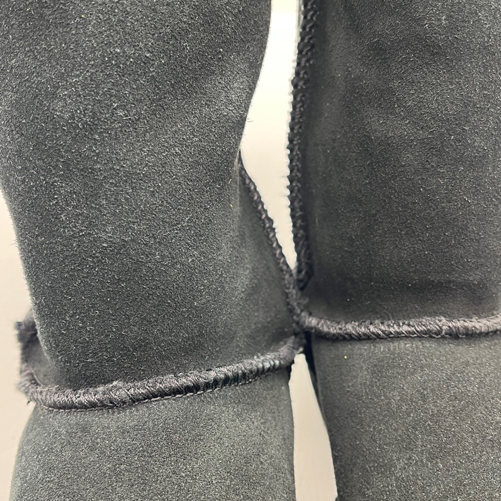 Bjorndal‎ Suede Fur Lined Boots High Womens 7 Black Cabin Cottage Boho - Picture 17 of 17